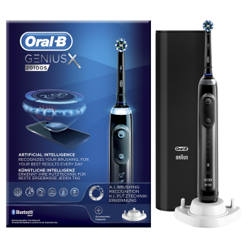 oral-b spazzolino elettrico power genius x 20100s nero